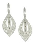 Brinco folheado a prata pedras de strass - BS2116 P