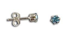 Brinco solitário com pedra de strass - BS0384 P