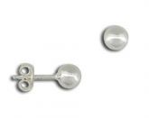 Brinco de bolinha folheado a prata - BS0255 P