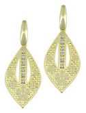 Brinco folheado a ouro com pedras de strass - BS2116