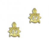 Brinco folheado a ouro com strass - BS2118