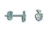 Brinco em forma de maçã com pedra de strass - BS1714 S
